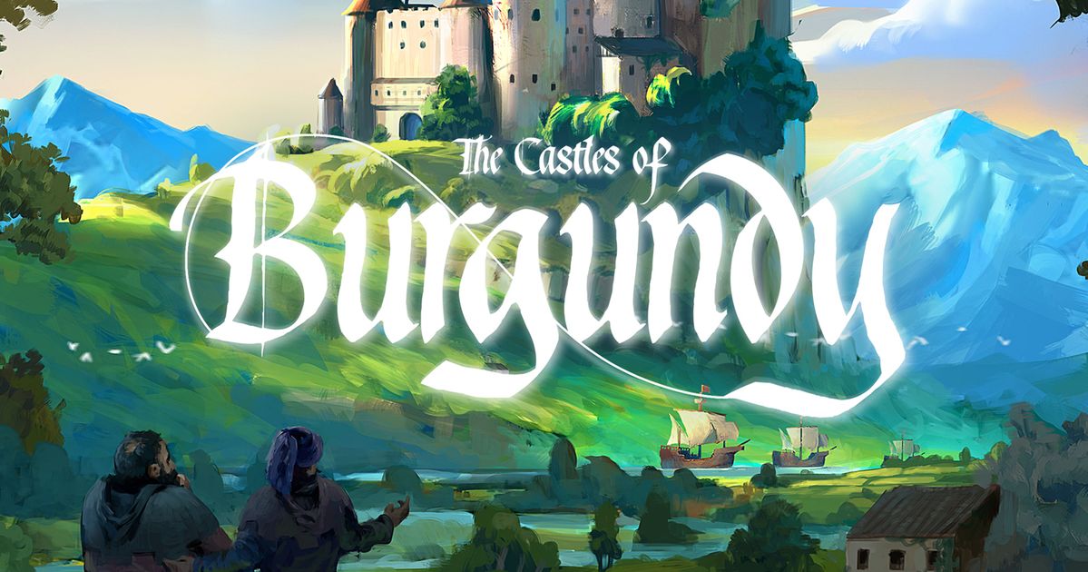 Box art for The Castles of Burgundy: Special Edition showing a stylized medieval province map with hex tiles and a castle illustration